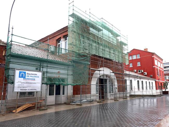 Obras en el edificio de la Plaza de los Juzgados de la Diputación de Palencia