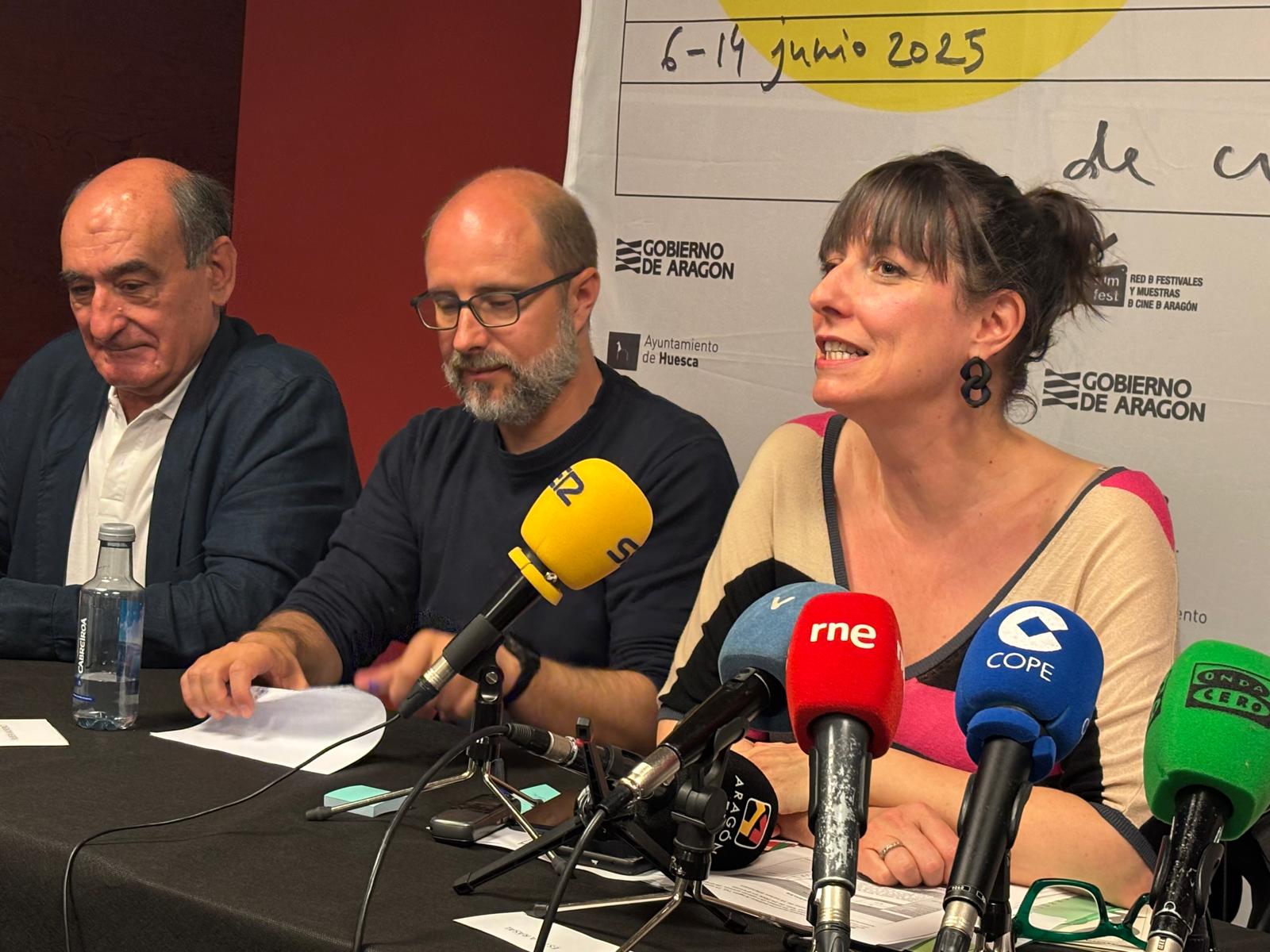 Momento de la presentación del Festival de Cine de Huesca