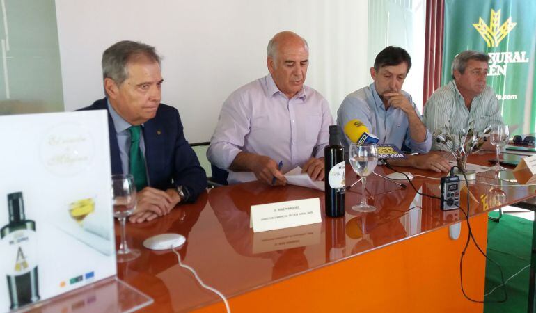 Momento de la intervención del delegado de Agricultura, Juan Balbín, en la inauguración