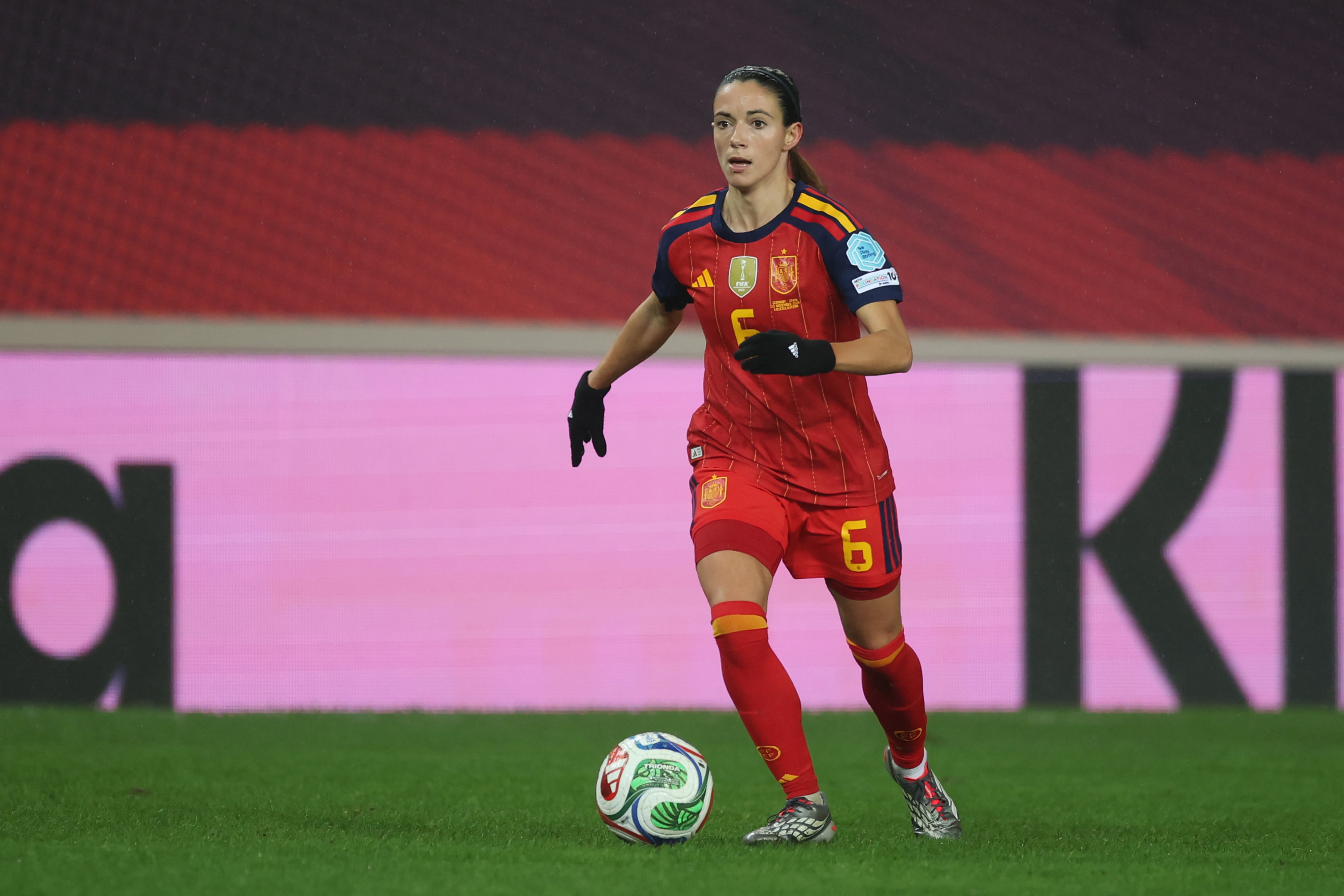 Aitana Bonmatí, durante el partido entre España y Alemania de la Nations League
