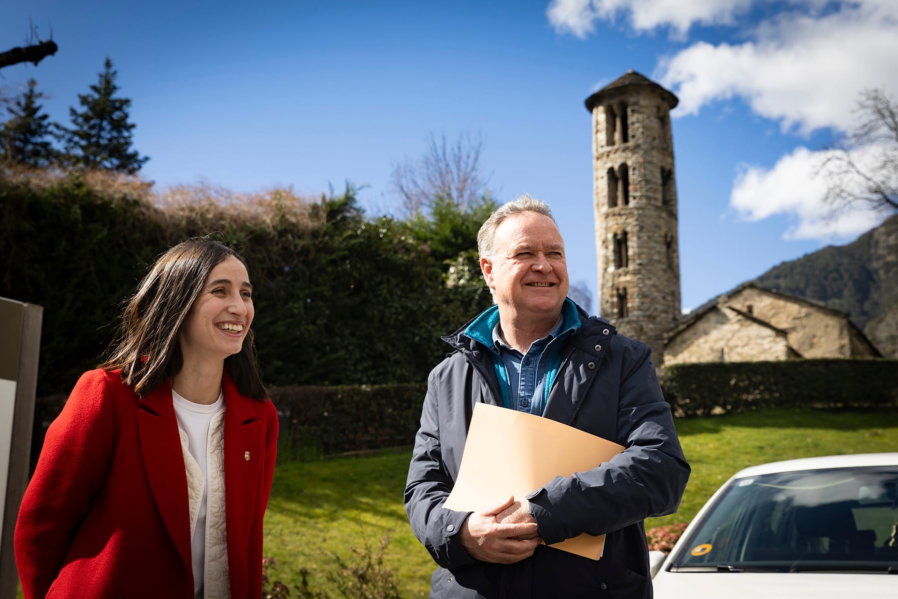 La cònsol menor, Olalla Losada, i el cap d'àrea de Cultura, Jan Cartes