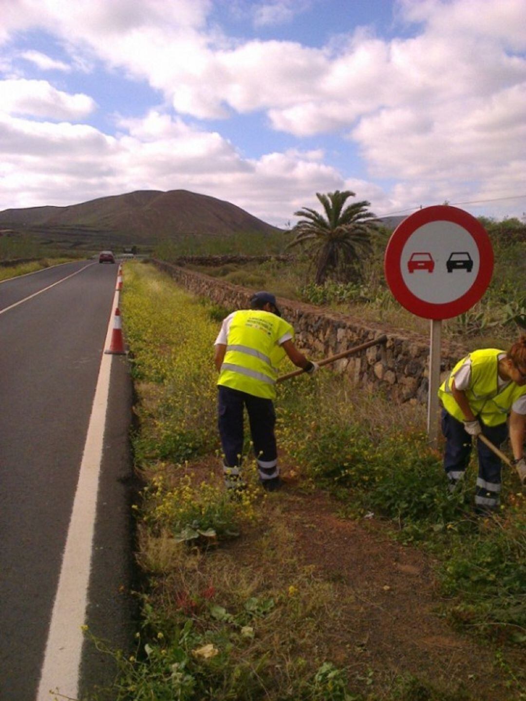 Participantes en uno de los planes de Empleo del Cabildo de Lanzarote.