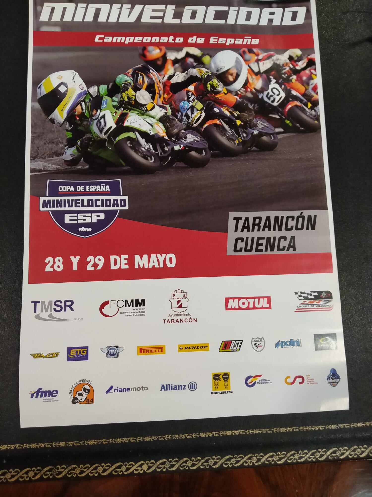 Cartel de la Primera Prueba de Minimotocilismo en Tarancón