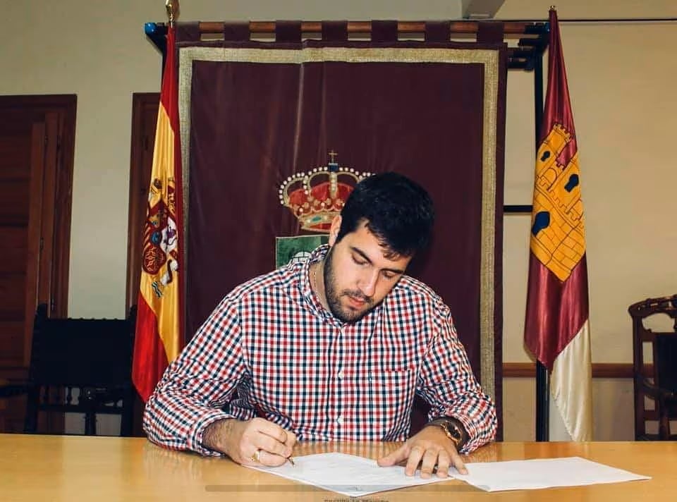 Víctor San Vidal durante su etapa de alcalde