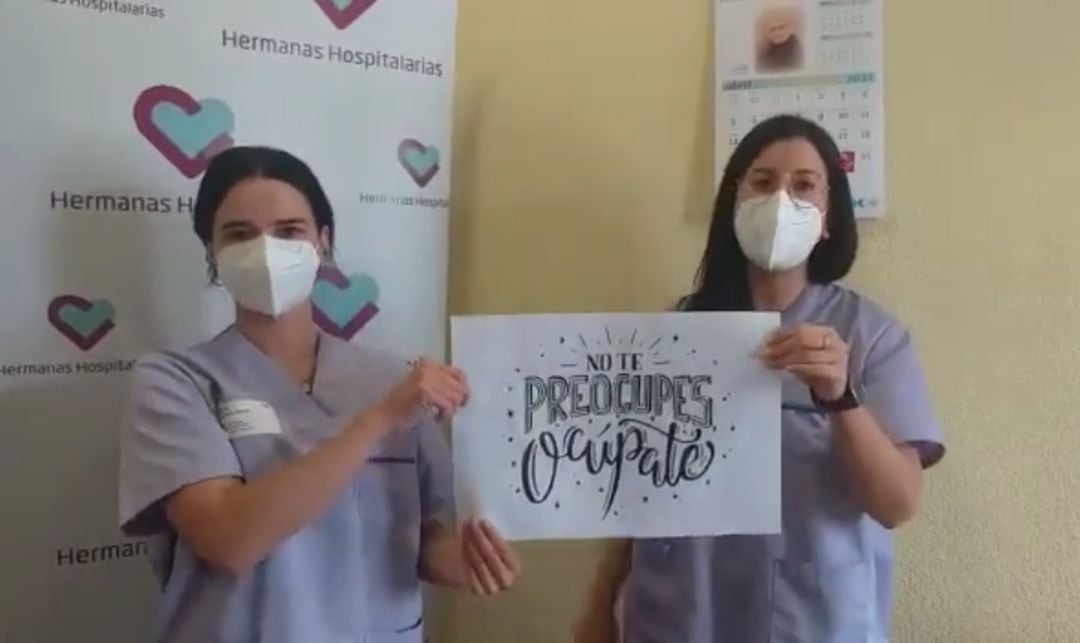 Imagen de uno de los vídeos realizados por los profesionales de Hermanas Hospitalarias de Palencia