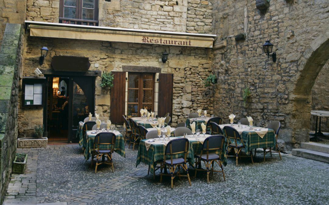 Restaurante en la ciudad de Roma