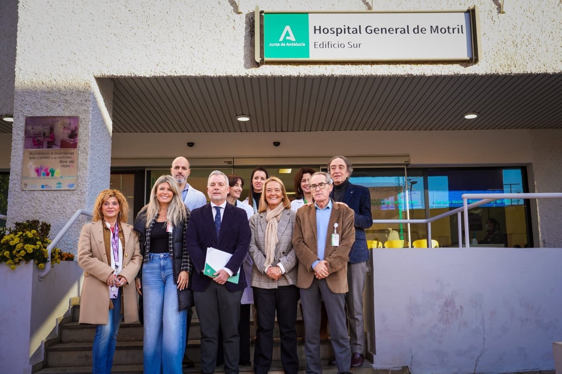 Nicolás Navarro, viceconsejero de Salud de la Junta en su visita al hospital de Motril (Granada)