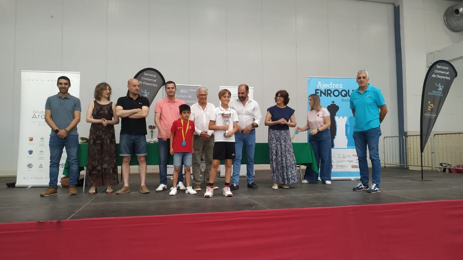 Torneo de ajedrez Memorial David Lafarga. Foto: Servicio Comarcal de Deportes de la Comarca de Somontano