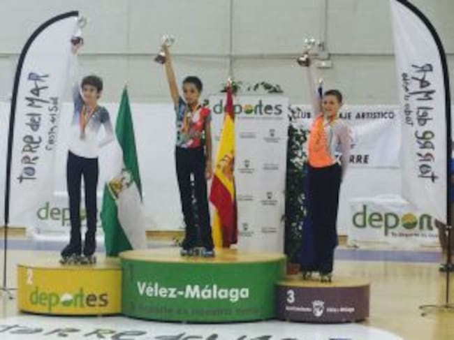 Héctor Díez, en lo alto del podio.