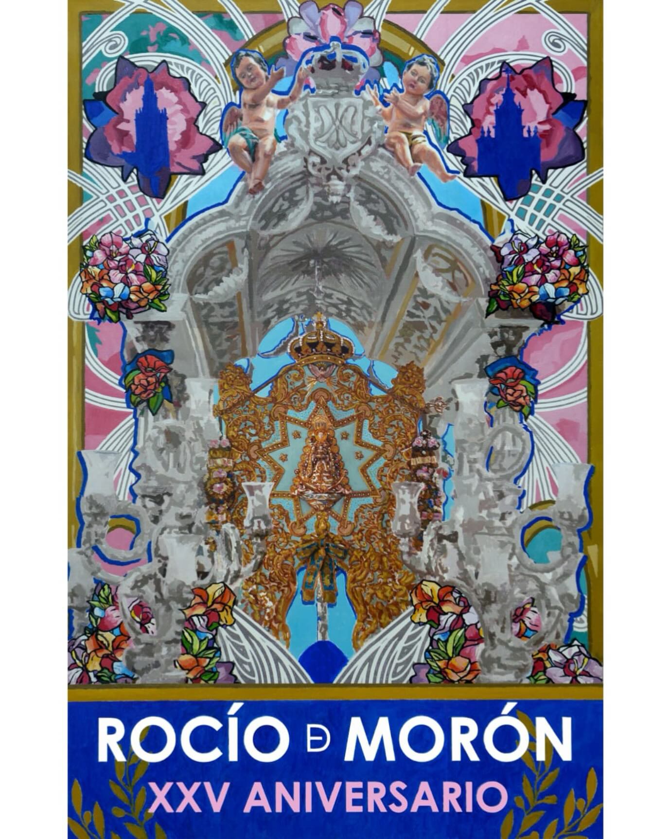 Cartel del XXV aniversario del Rocío, realizado por David Payán.