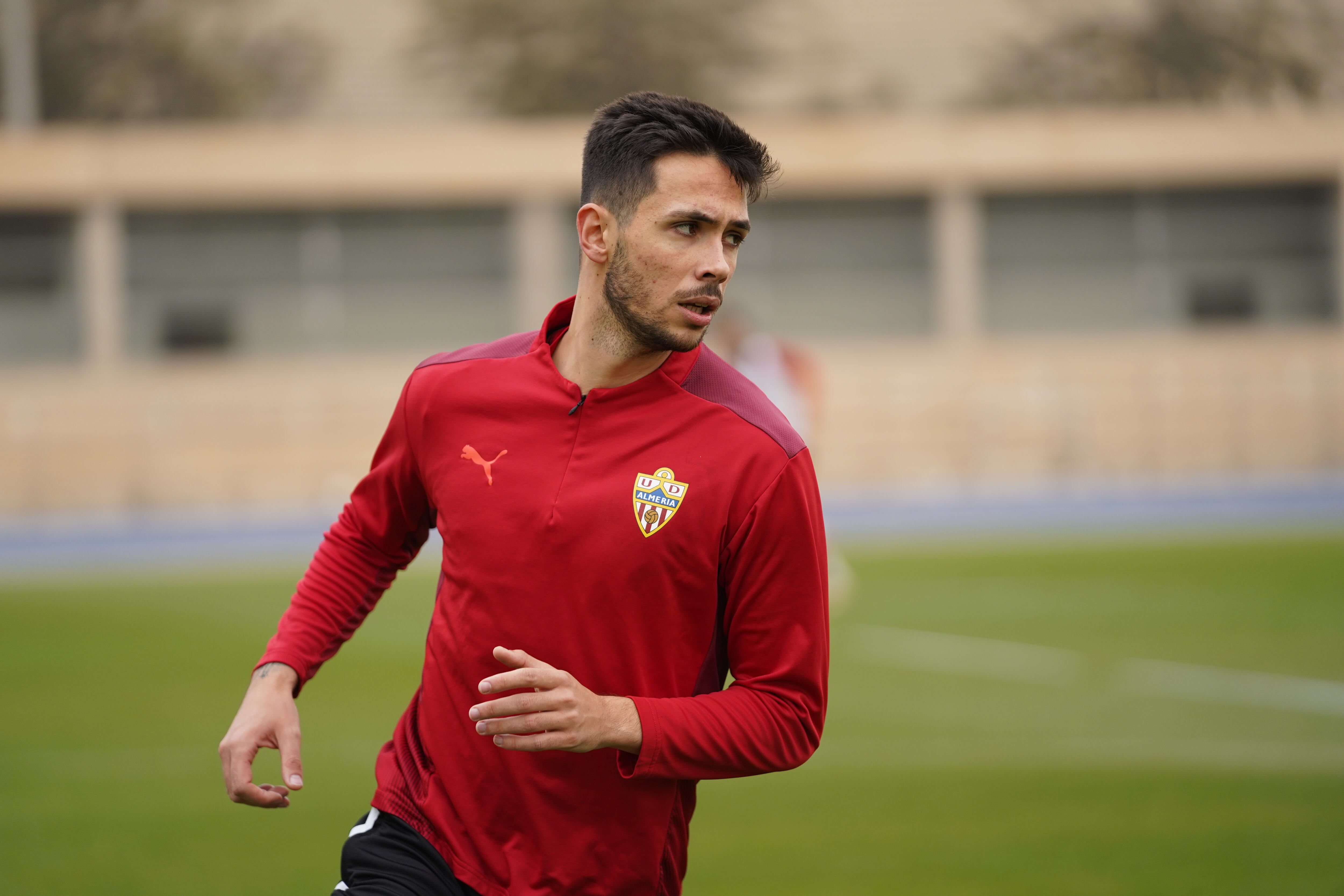 Nélson Monte en el entrenamiento del equipo en el Anexo.