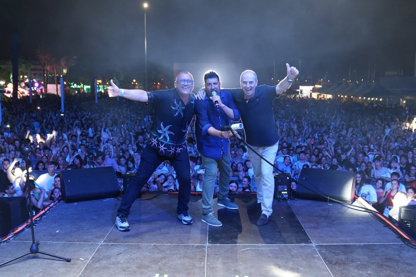 Tony Aguilar con Joaquín Guillén y José Antonio Armero