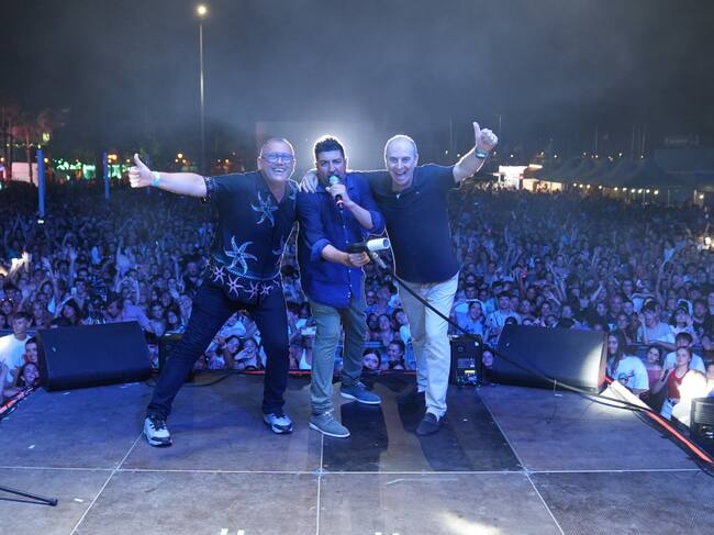 Tony Aguilar con Joaquín Guillén y José Antonio Armero