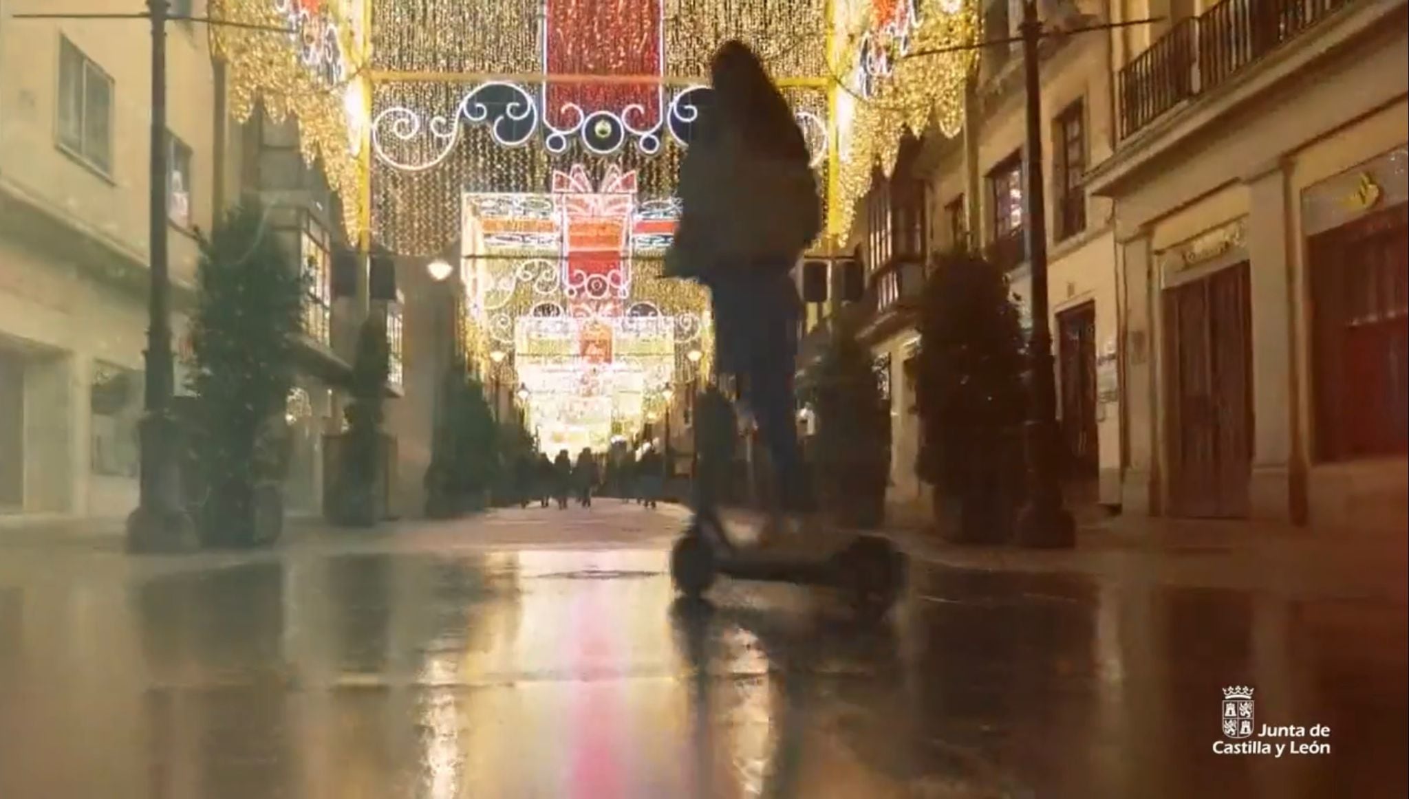 Imagen del vídeo navideño del Ayuntamiento de Valladolid que ha sido tomado sin permiso por la Junta de Castilla y León