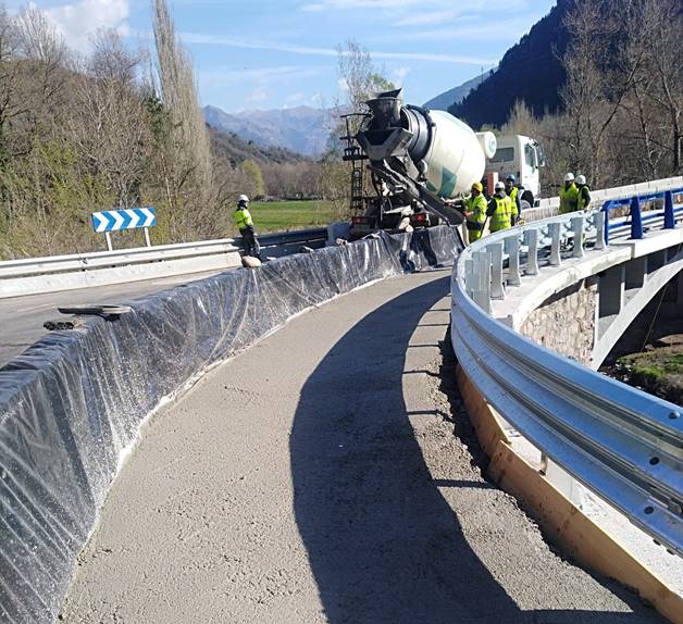 Afectación al tráfico en la carretera N-260 en Montanuy