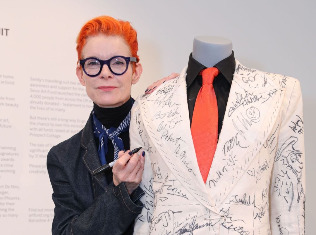 Imagen de archivo de la diseñadora de vestuario Sandy Powell