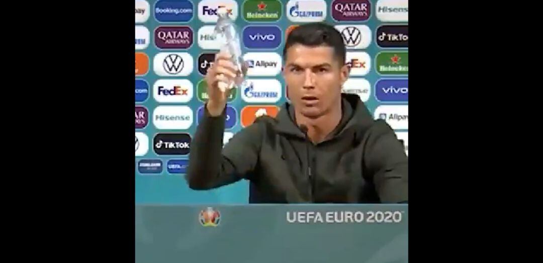 Cristiano Ronaldo, durante la rueda de prensa previa al partido entre Hungría y Portugal