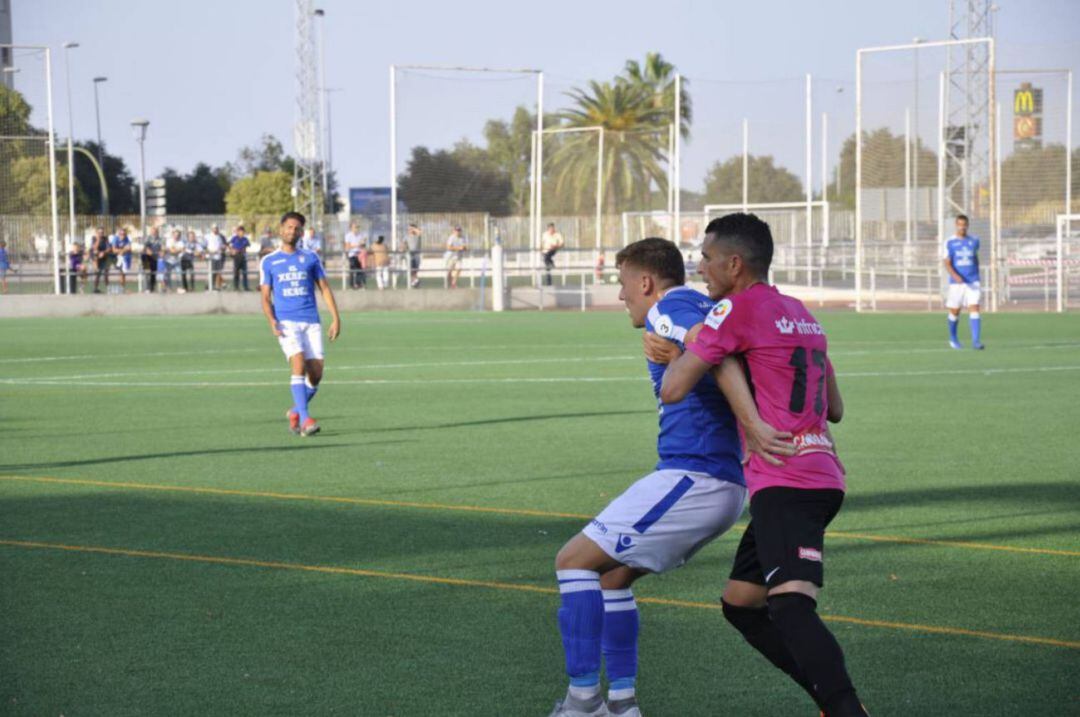 Juanjo durante un partido la pasada temporada