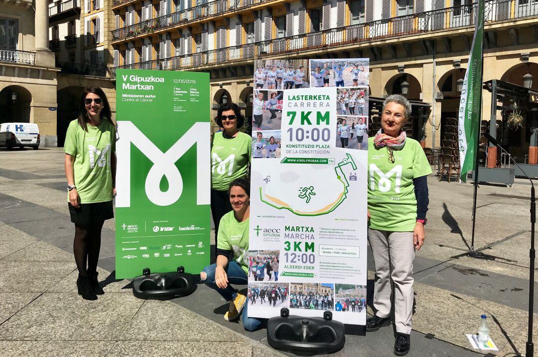 Momento de la presentación de la carrera popular Gipuzkoa Martxan.