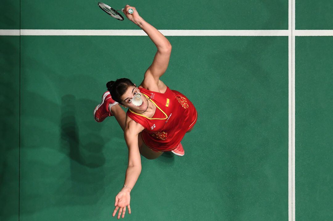 Carolina Marin de España en el Masters de Malasia, en enero de 2019