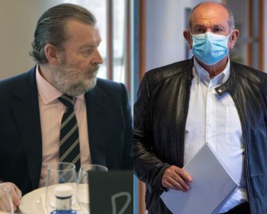 Jose Luis Sabas, director del hospital de Santa Marina y Eduardo Maiz, responsable del Hospital de Basurto