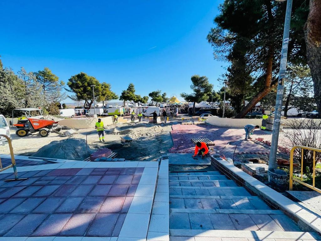 Obras de acceso al Recinto Ferial del Parque de la Marina de San Sebastián de los Reyes para eliminar barreras arquitectónicas