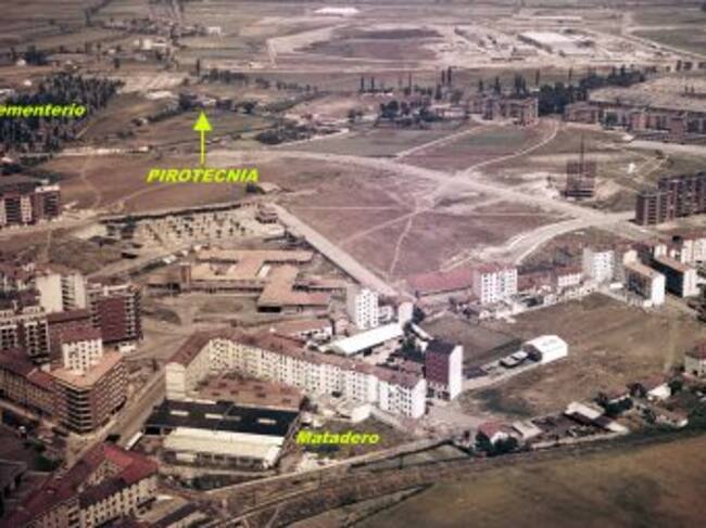 Lugar donde estuvo la pirotécnia en Arriaga