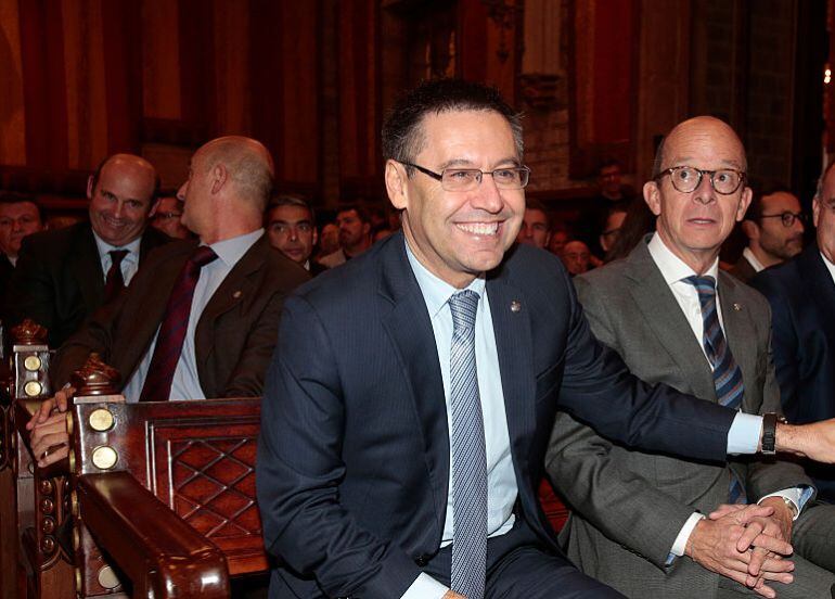 Bartomeu y Cardoner en un acto