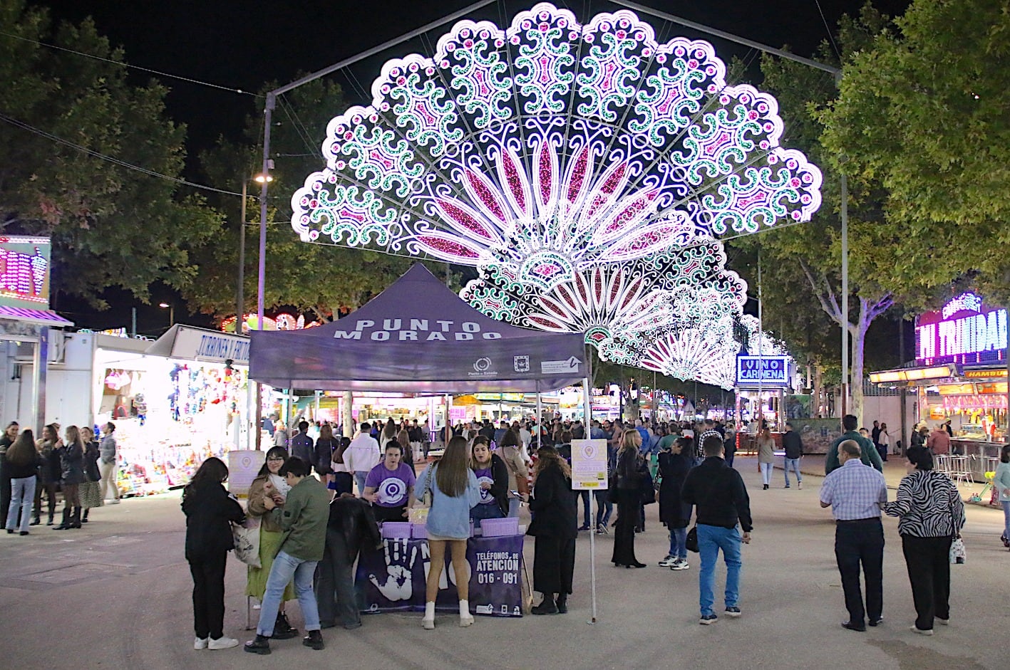 Punto Morado situado en el recinto ferial de Úbeda