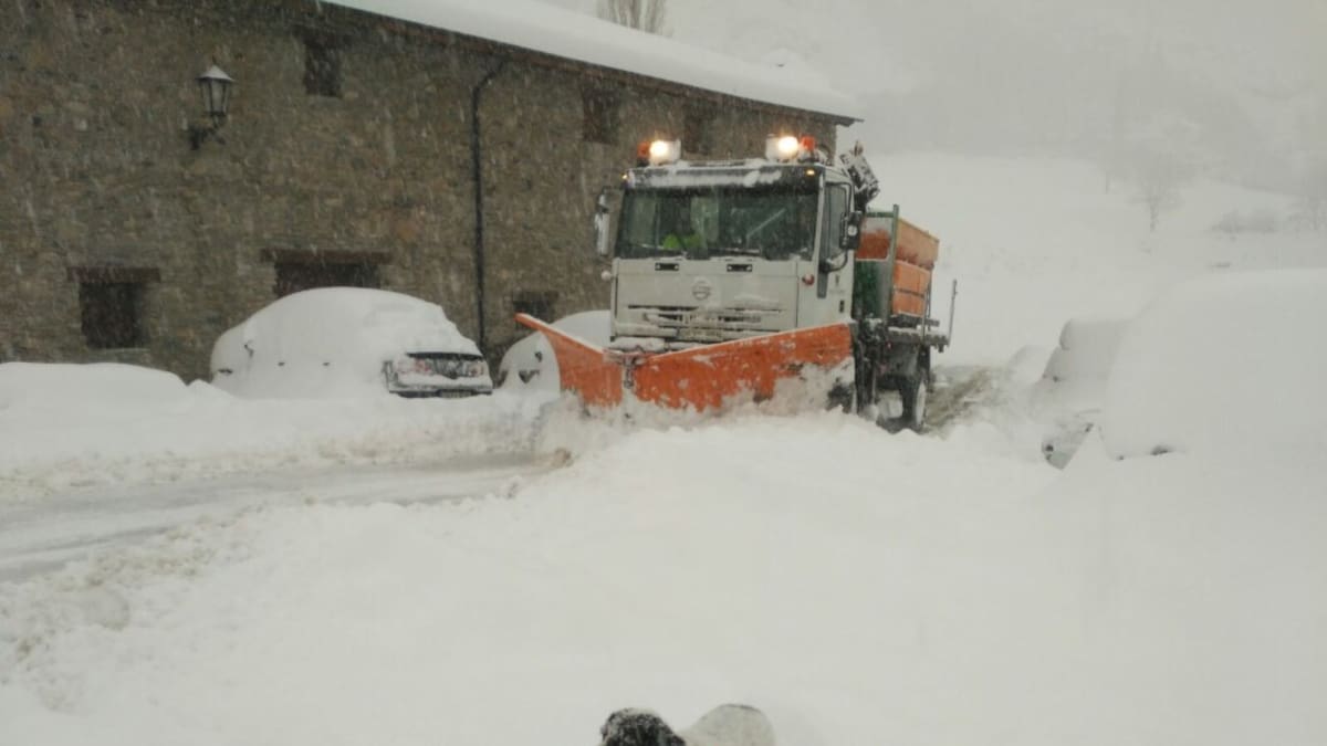 El servicio comarcal de vialidad invernal de Ribagorza atiende 462 kms de carreteras