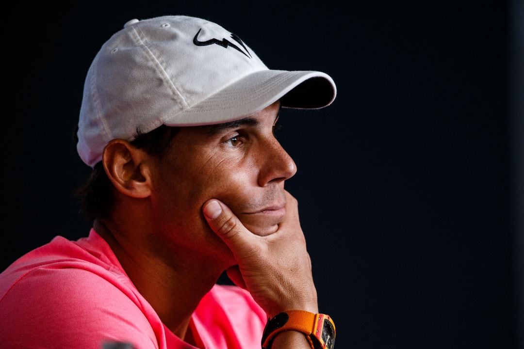 Nadal, durante la rueda de prensa. 