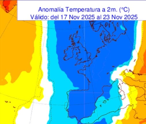 El jueves caen las temperaturas