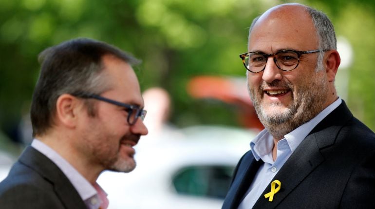 Eduard Pujol y Josep Costa en Berlín el pasado 5 de mayo