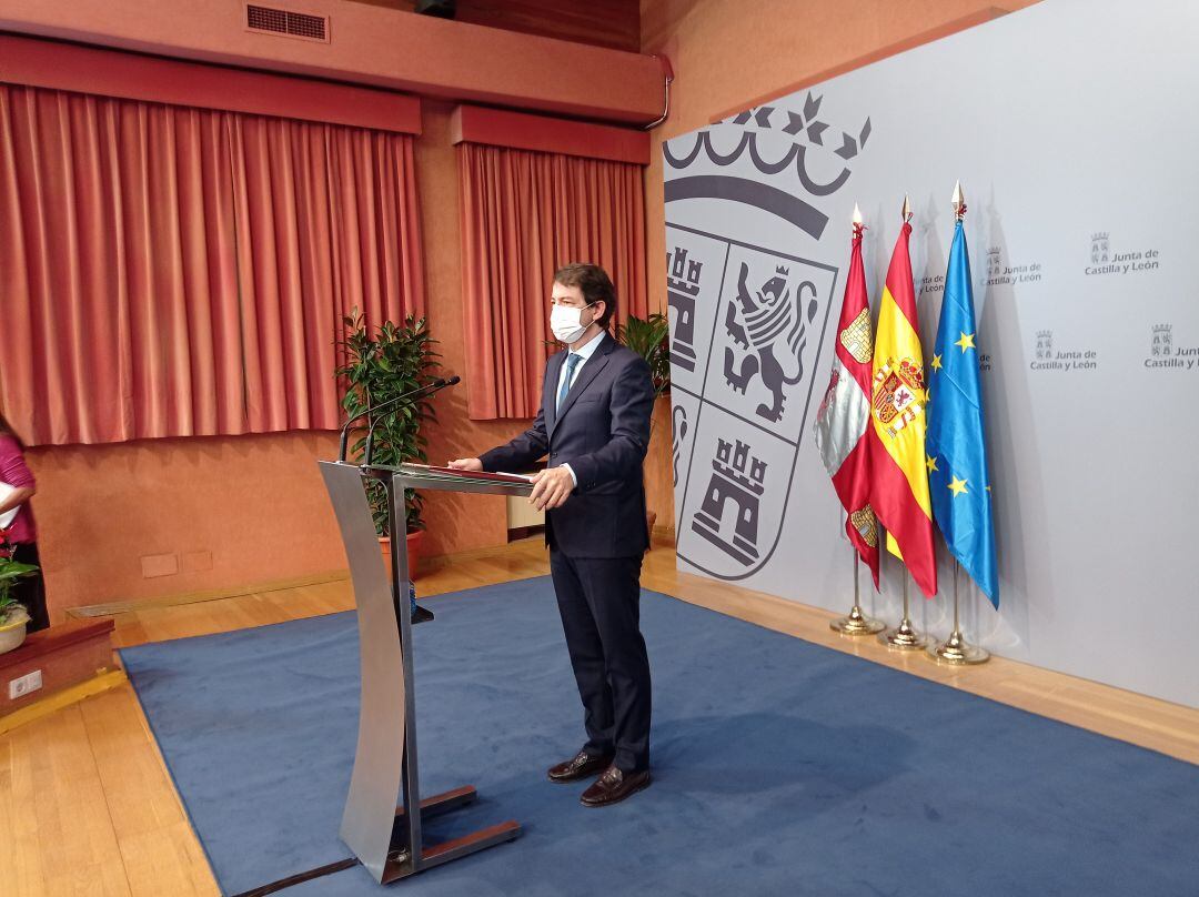 Alfonso Fernández Mañueco, presidente de la Junta de Castilla y León