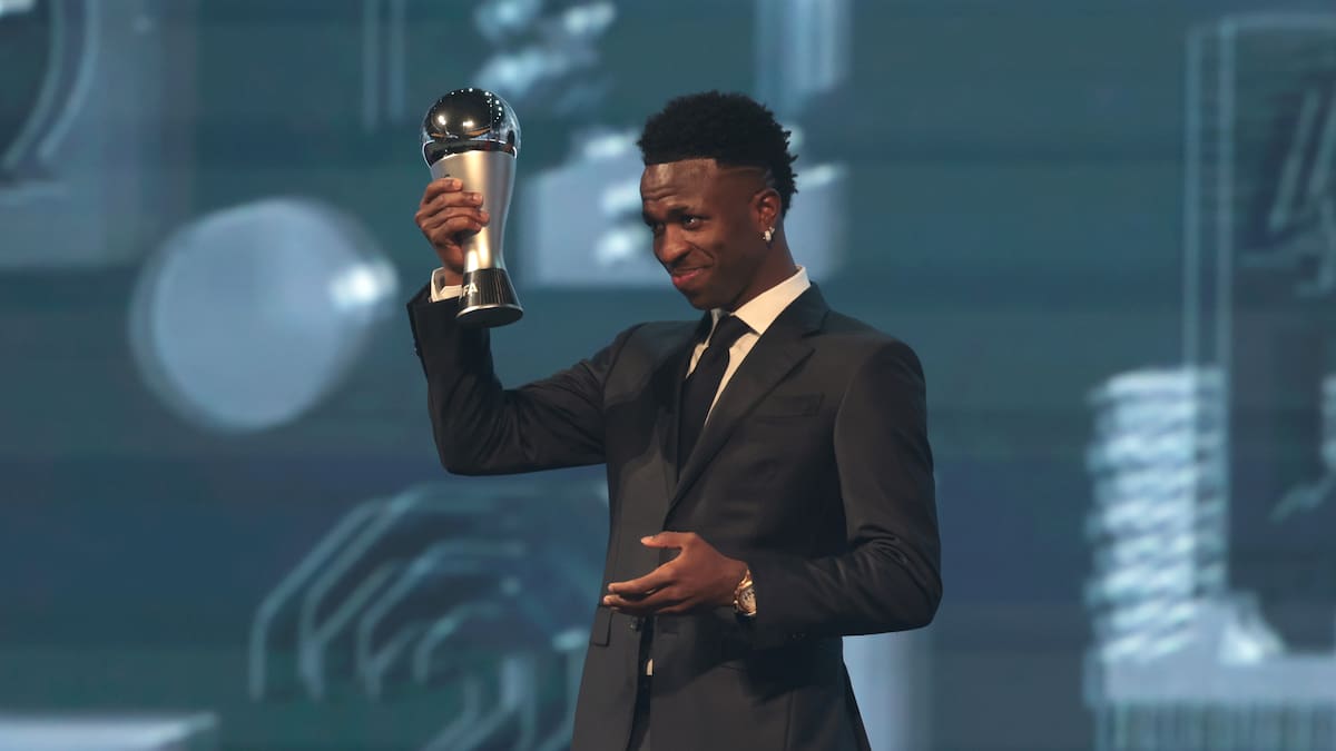 Vinicius, tras recibir el 'The Best' de la FIFA: "Lo hago por todos los niños que piensan que es imposible"