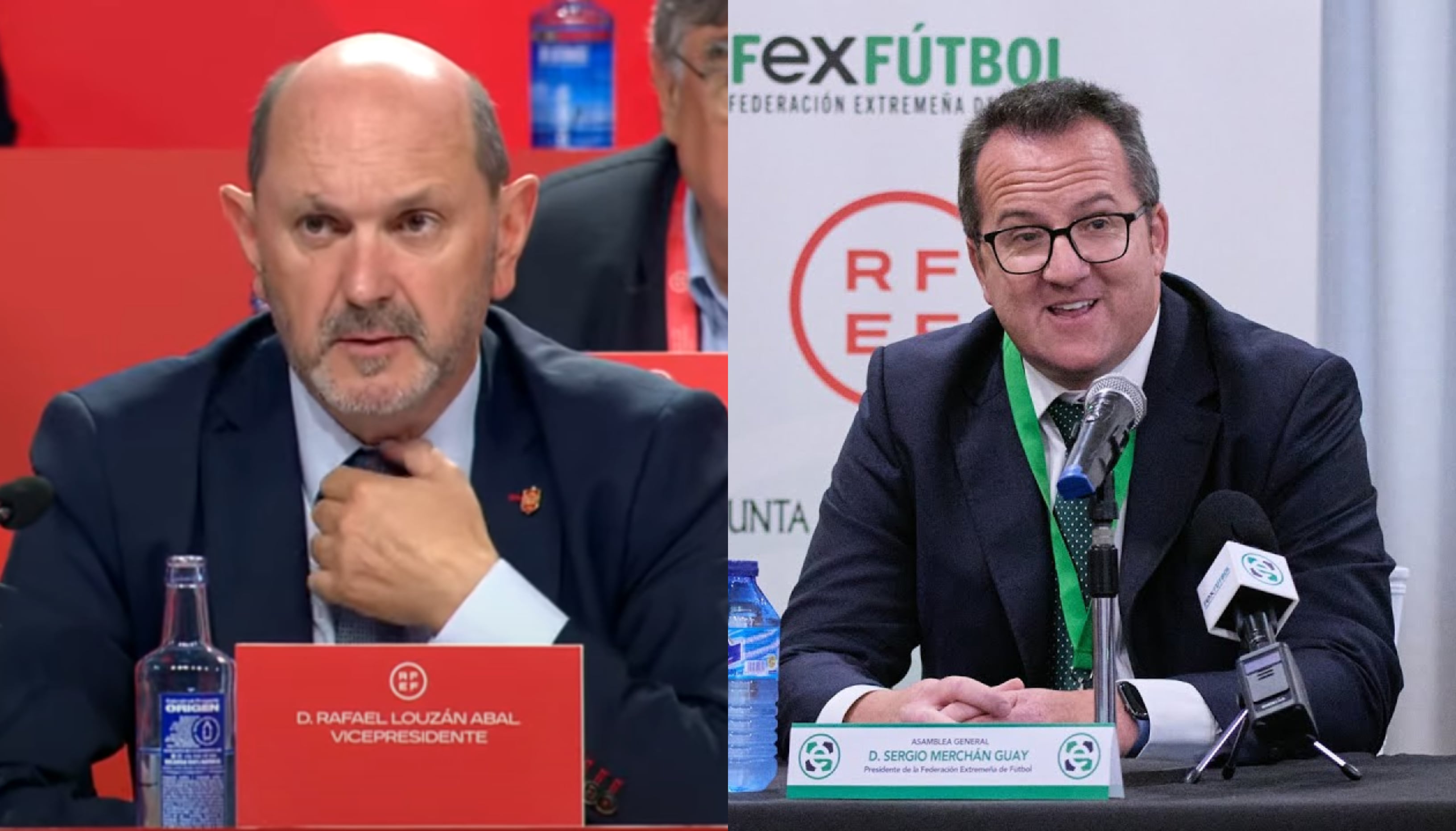 Rafael Louzán y Sergio Merchán, candidatos a la presidencia de la RFEF