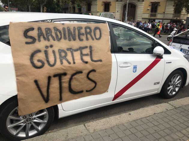 Taxistes de Madrid també participen a la manifestació de Barcelona