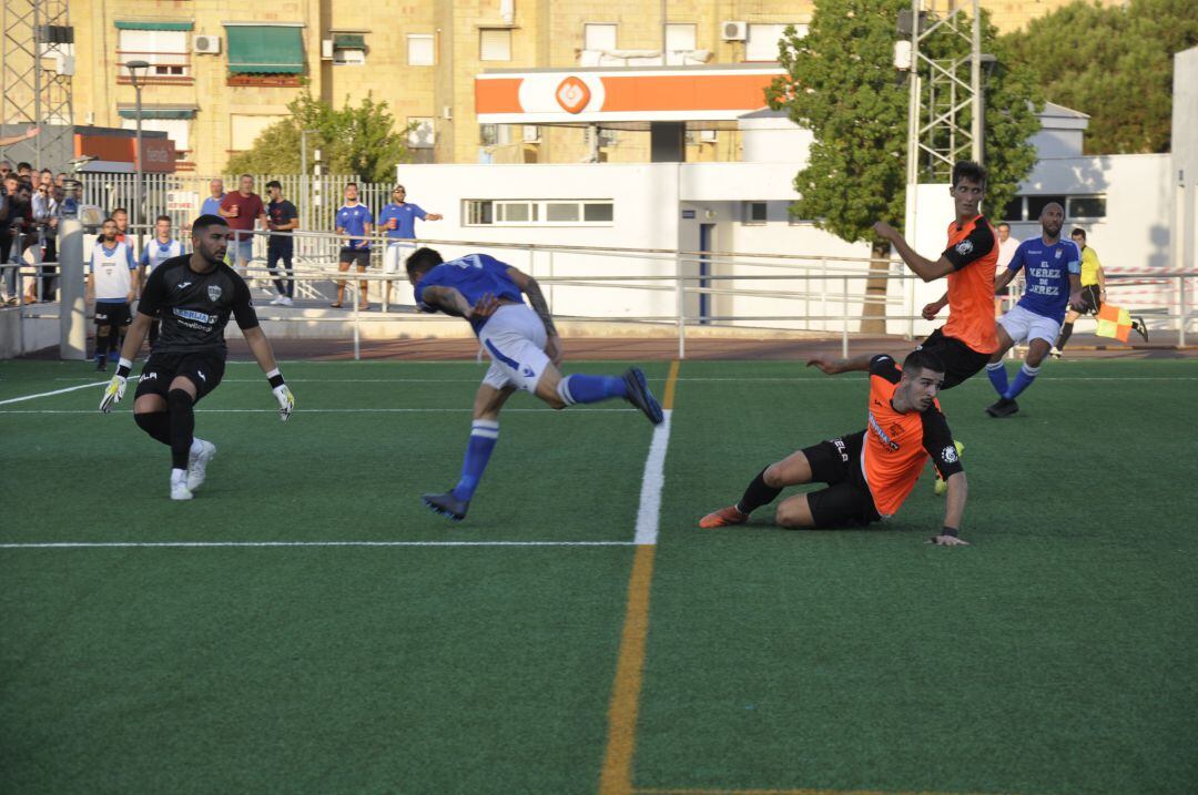 Imagen del partido disputado en La Granja ante La Lebrijana