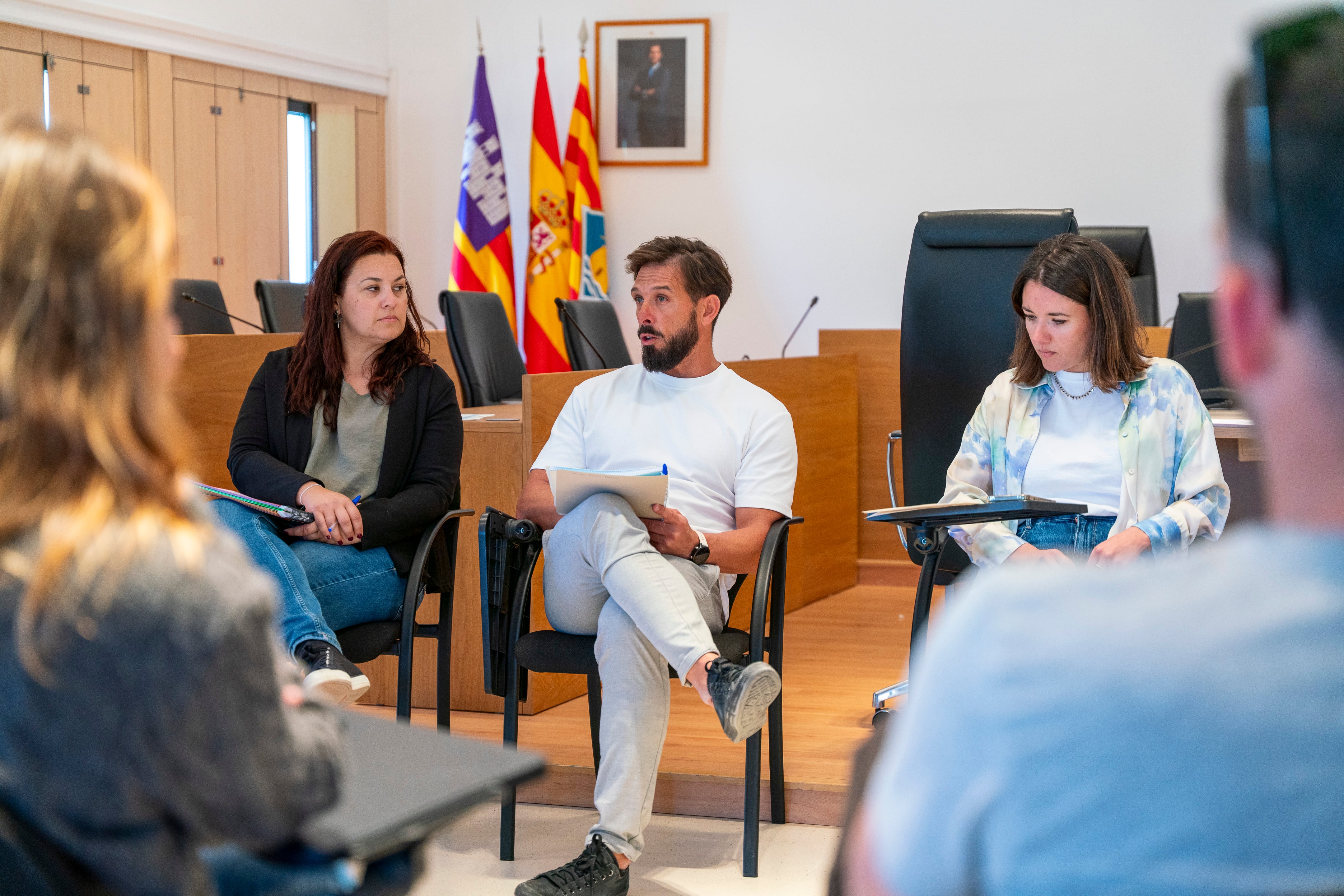 Un momento durante la reunión