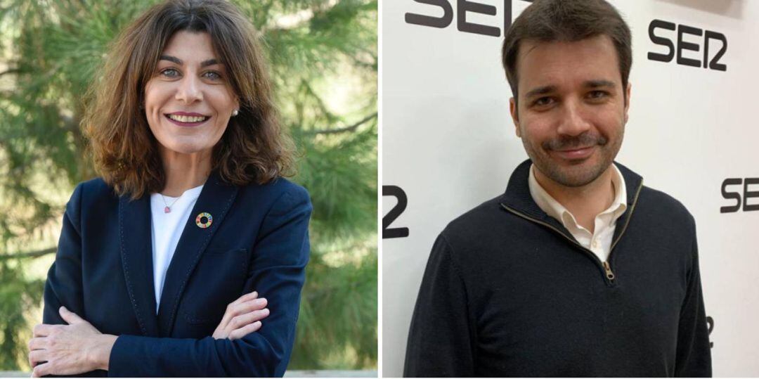 Carmen Baños, diputada nacional murciana (PSOE) y Javier Sánchez, diputado nacional murciano (Unidas Podemos)