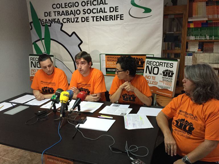 El portavoz de Redesscan, Ricardo Iglesias, durante la presentación del informe.