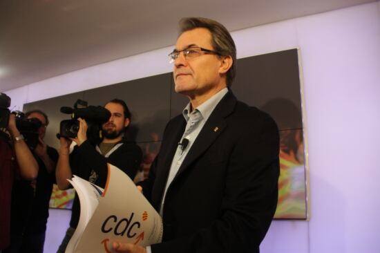 Artur Mas, aquest dissabte en roda de premsa