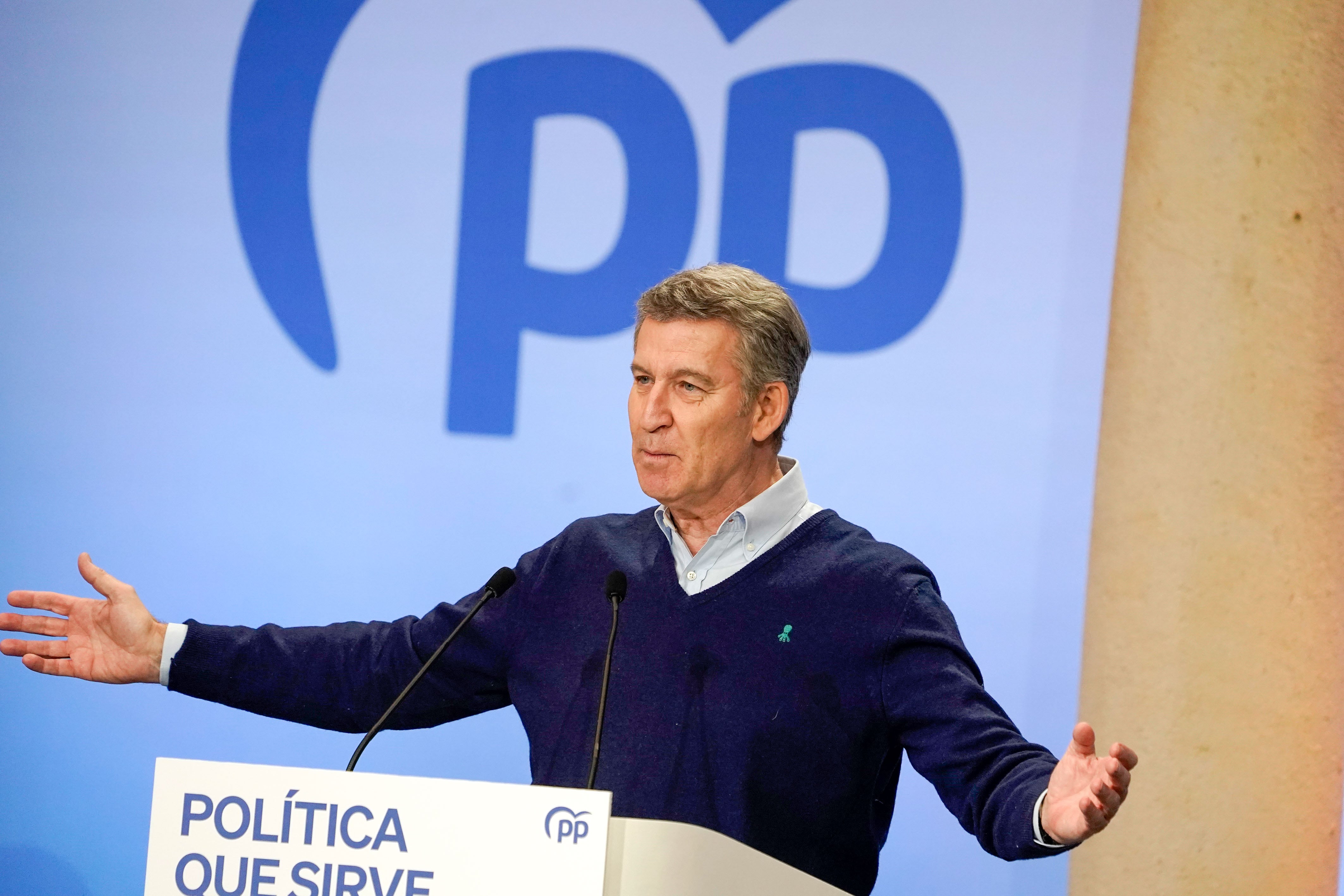 El líder del Partido Popular, Alberto Núñez Feijóo.