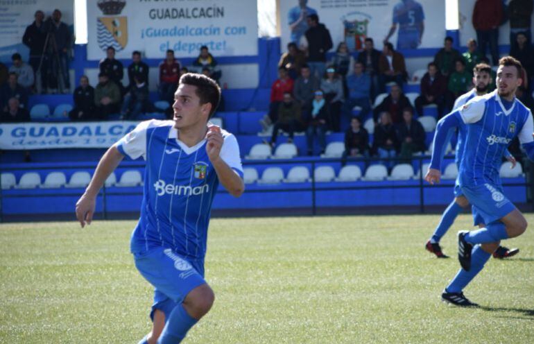 canty, autor del gol ante el San Roque de Lepe