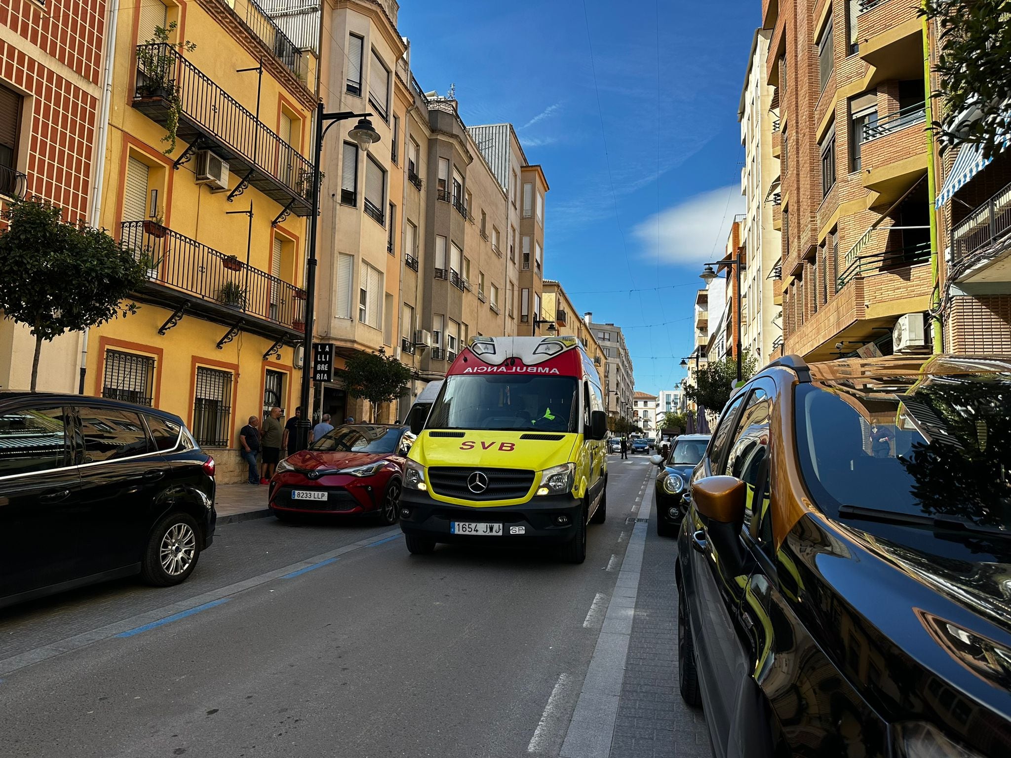 Accidente en la calle Martínez Valls de Ontinyent