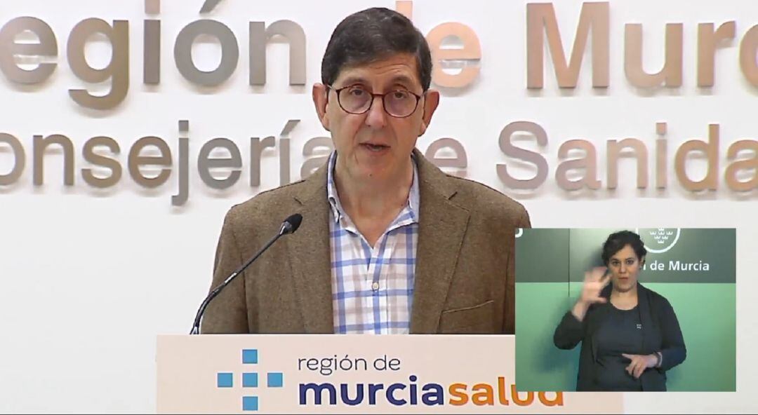 Manuel Villegas en la comparecencia de prensa de este jueves