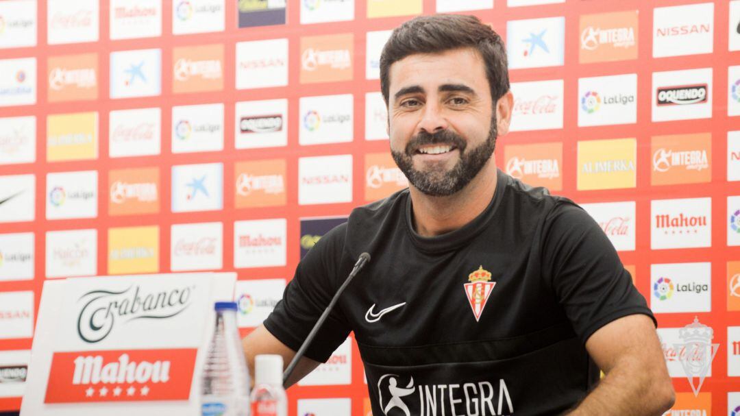 David Gallego durante la rueda de prensa. 