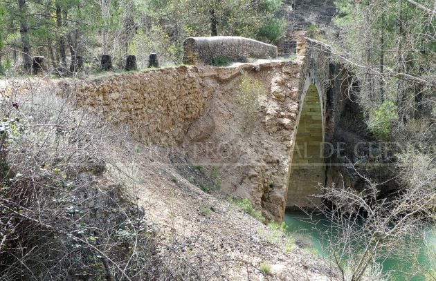 Puente del Chantre tras su derrumbe en 2013.