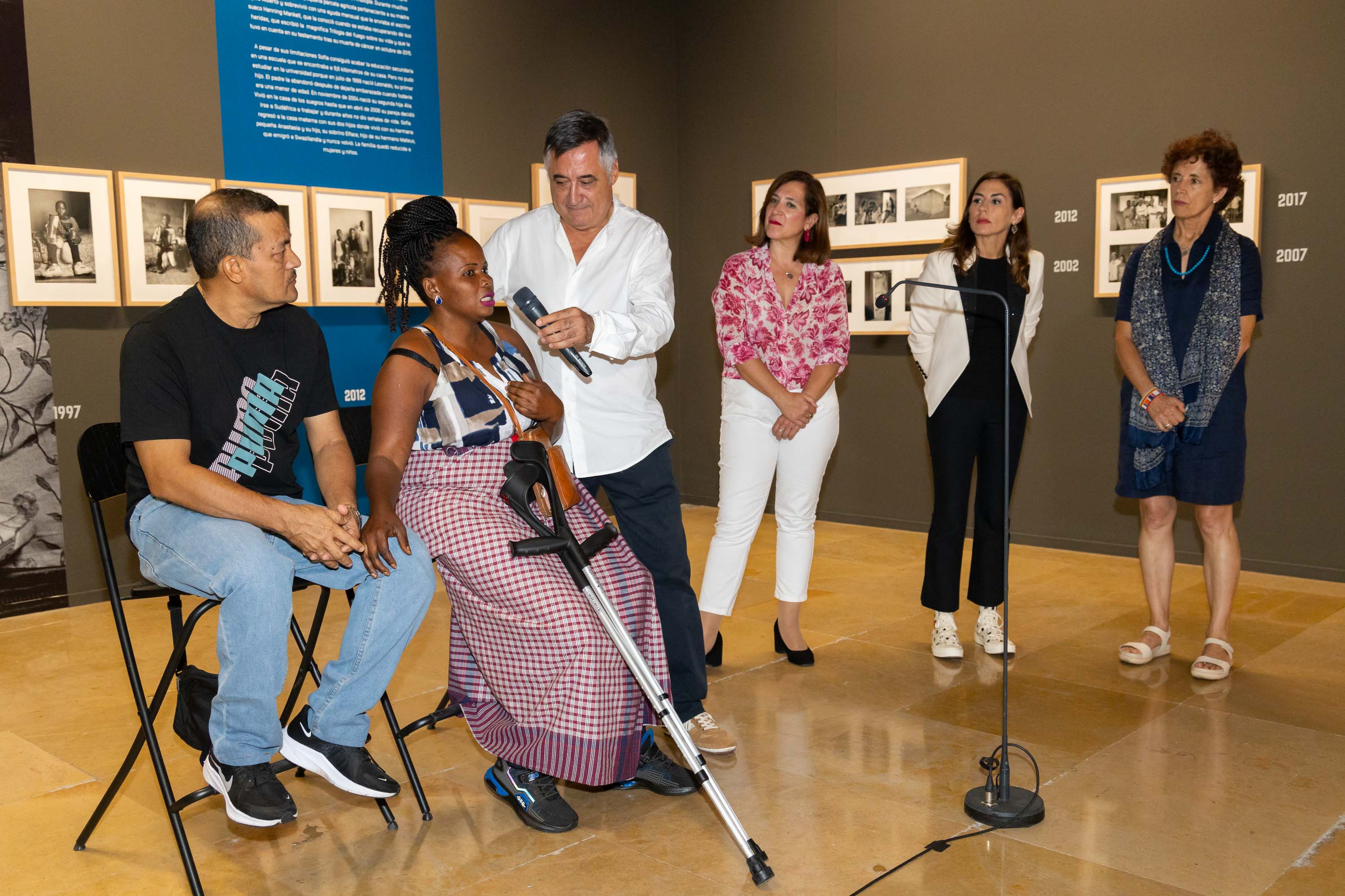 Sofía y Manuel son dos de los nueve protagonistas de la exposición del fotoperiodista