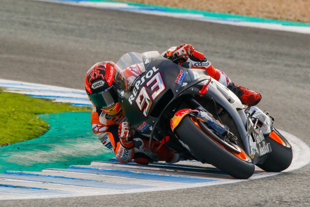 Marc Márquez durante unos entrenamientos 